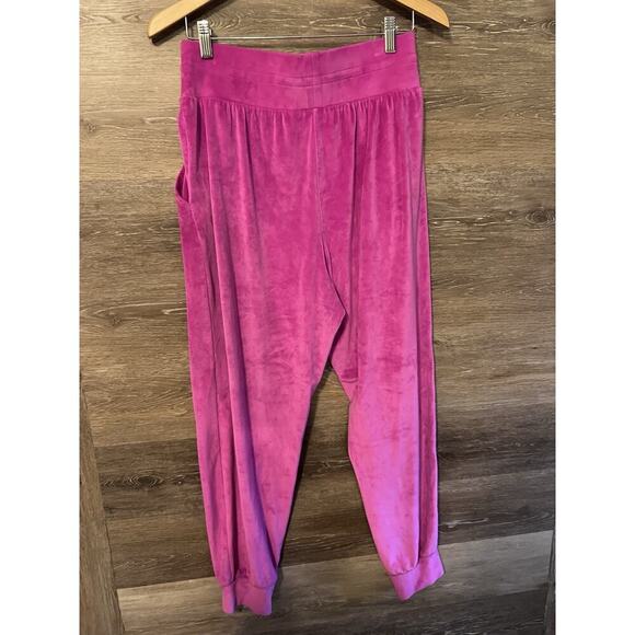 Victoria’s Secret TRACKSUIT SET Velvet Jacket & Jogger Velour Hot Pink Medium - Picture 10 of 16
